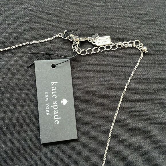 Kate Spade Silver Crystal Pavé Necklace - Picture 3 of 5